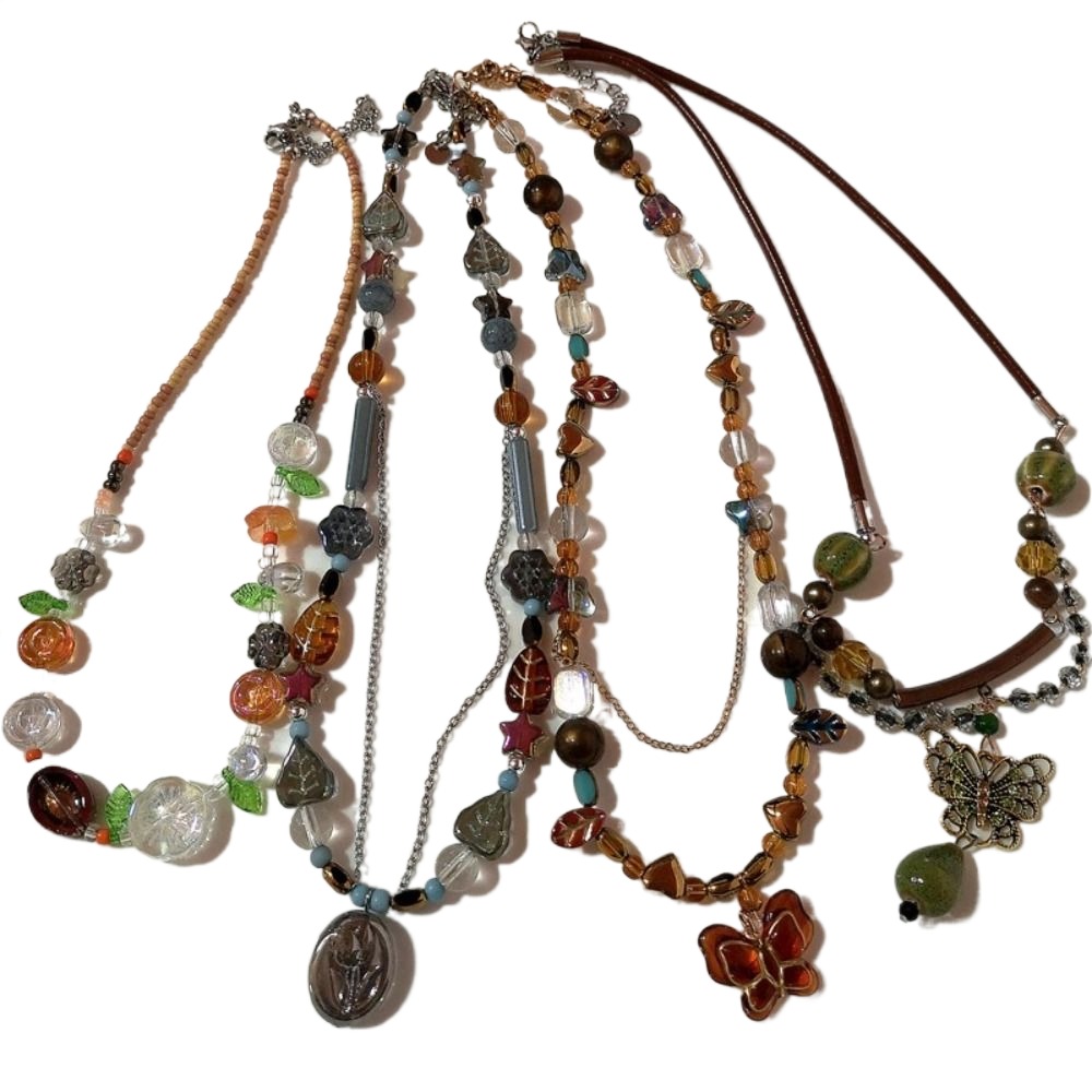 Y2K Ethnic Fashion - Collana di perline di moda della