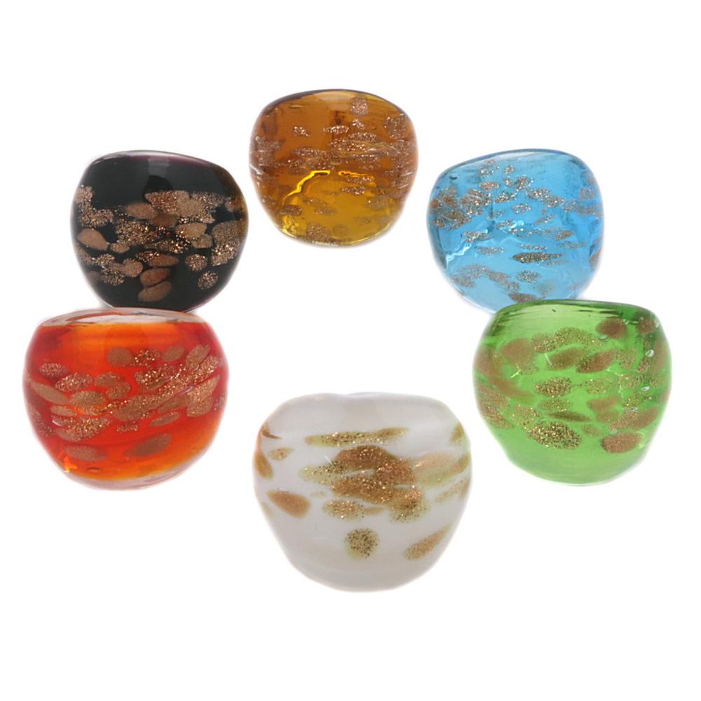 Ethnic Fashion Way - Anello in vetro Sands Mur Speckle