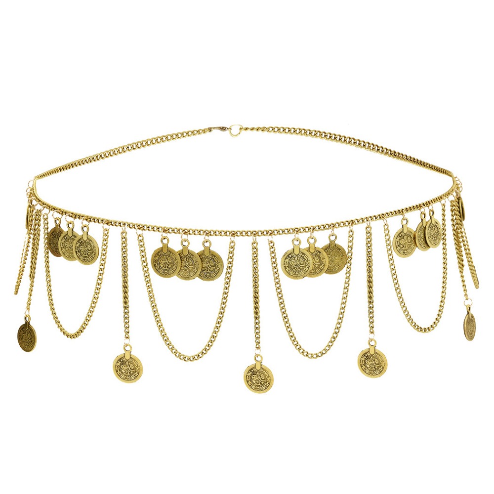 Ethnic Fashion Co In - Ciondolo moneta vintage Catena per il
