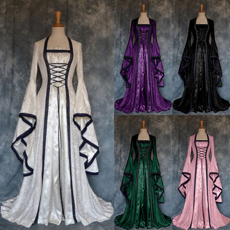 Ethnic Gown - Abito da Corte Medievale Retrò da