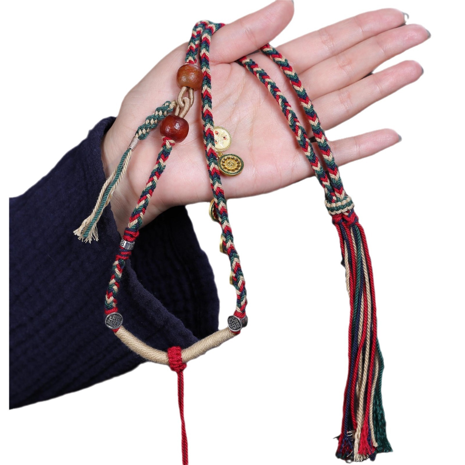 Ciondolo colorato tibetano a c - Ethnic Fashion Way recensione e prezzo