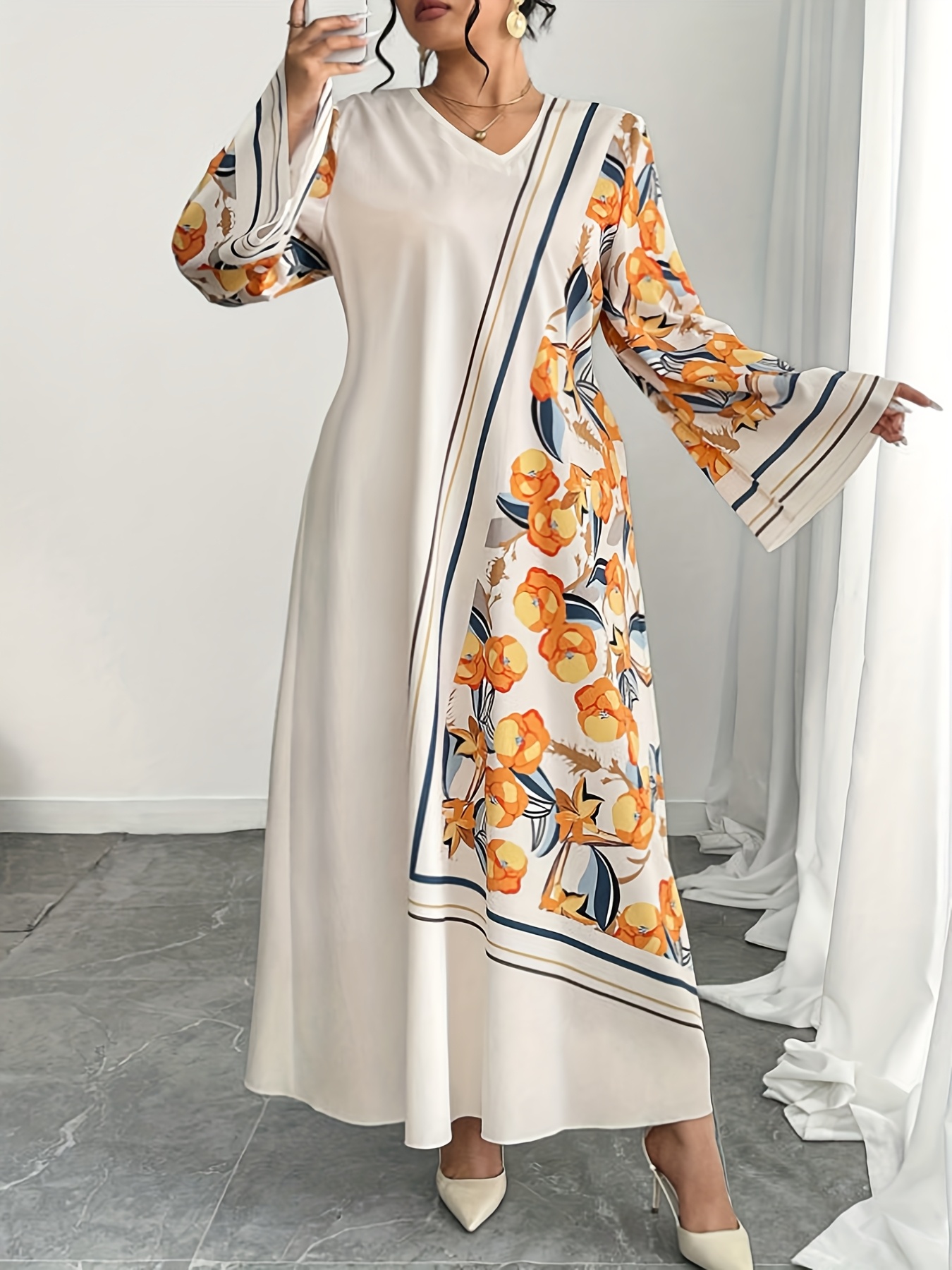 Abito Lungo da Donna Taglie Fo - Ethnic Gown recensione e prezzo